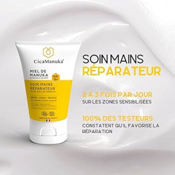 CicaManuka Soin Mains Réparateur Bio 50ml