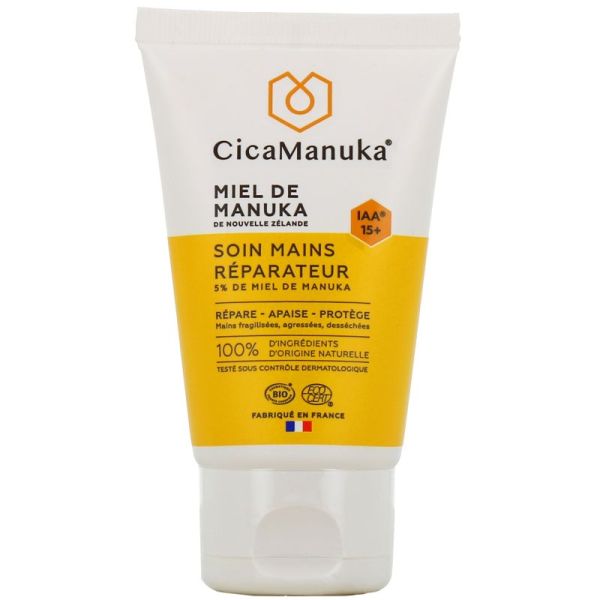 CicaManuka Soin Mains Réparateur Bio 50ml