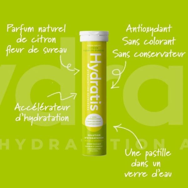 20 Pastilles de Réhydratation Optimale Citron/sureau