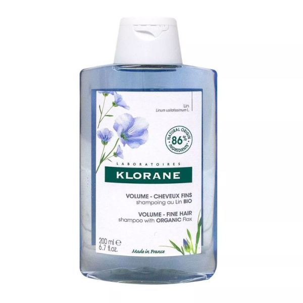 Klorane Shampoing volume pour cheveux fins 200 ml