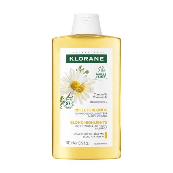 Klorane shampoing camomille pour les reflets blonds 400 ml