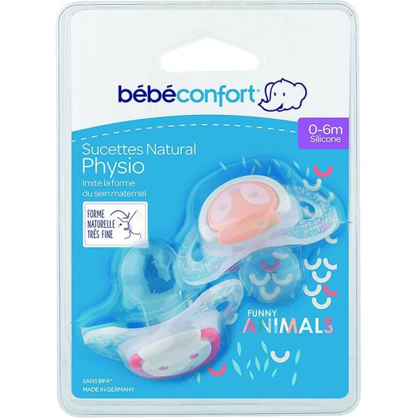 Sucette Natural Physio Hibou Renard 0 6m Lot De 2 Sucette Natural Physio Hibou Renard 0 6m Lot De 2