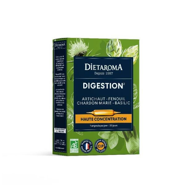 Digestion - 20 Ampoules x 10 ml - Complément alimentaire pour la digestion