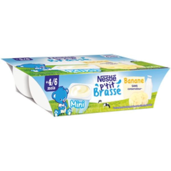 P'tit Brassé Banane 6x60g