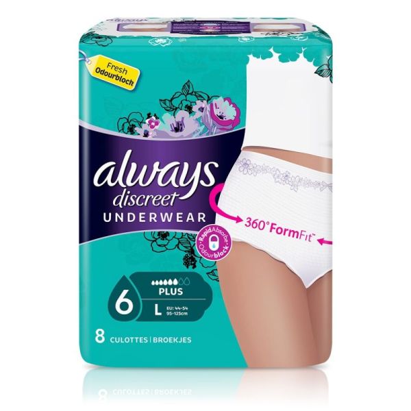 Culottes pour incontinence - Discreet Plus - Taille L