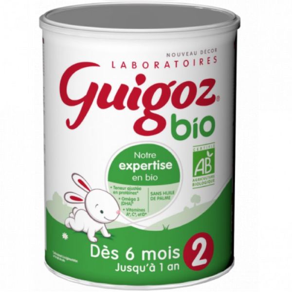 Lait Guigoz 2 Bio ,800 gr