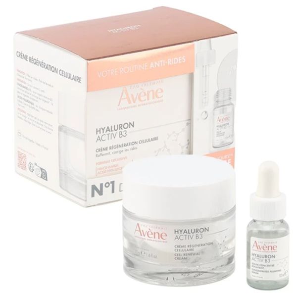Hyaluron Activ B3 Crème régénération cellulaire 50ml + Sérum concentré repulpant 10ml Offert