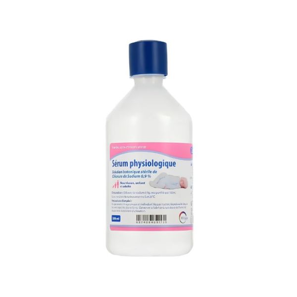 Sérum physiologique flacon de 500ml