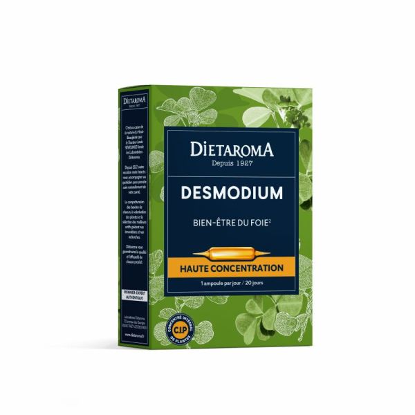 Desmodium - 20 ampoules 10ml - Pour le bien-être du foie