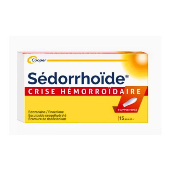 Sedorrhoide Crise Hemor - 8 Suppo