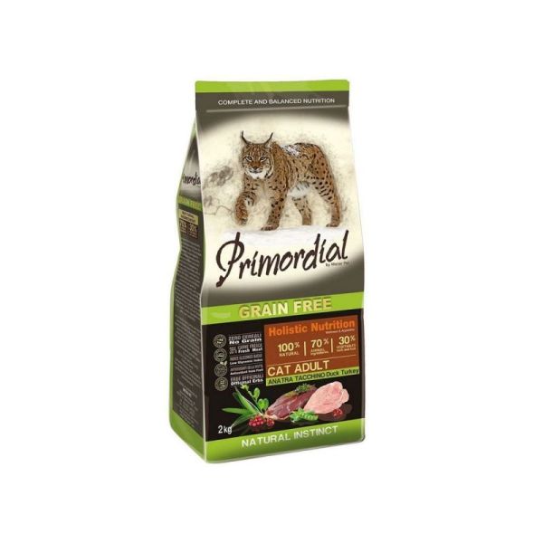 Croquettes pour chat adulte dinde et canard 2kg