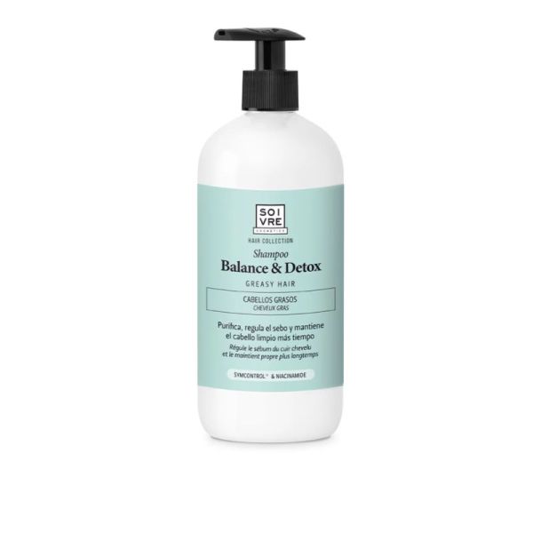 Soivre - Shampoo cheveux gras - Balance et detox - 500Ml