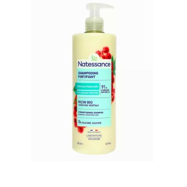 Natessance - Shampooing réparateur fortifiant huile de Ricin - 500ml