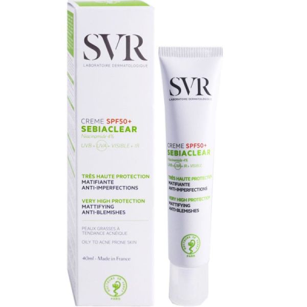 Crème SPF50+ sebiaclear 40 ml