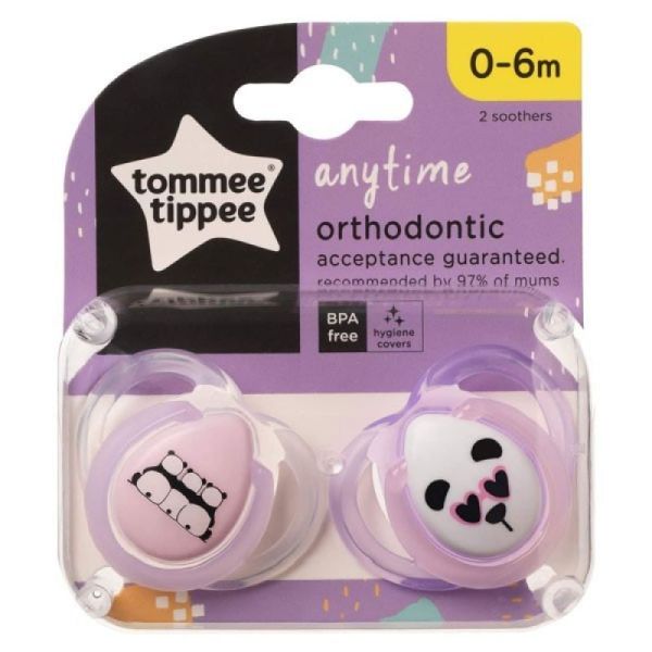 Sucette 6-18 mois Moda TOMMEE TIPPEE : le lot de 2 sucettes à Prix