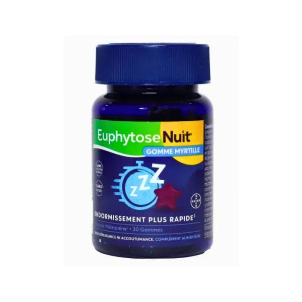 Euphytose Nuit- Gomme Myrtille - 30 gommes