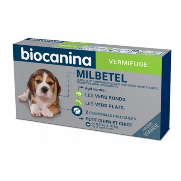 Biocanina Milbetel vermifuge chien et chiot - 2kg