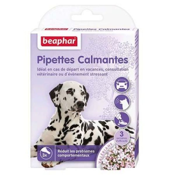 Pipettes calmantes pour chien x3