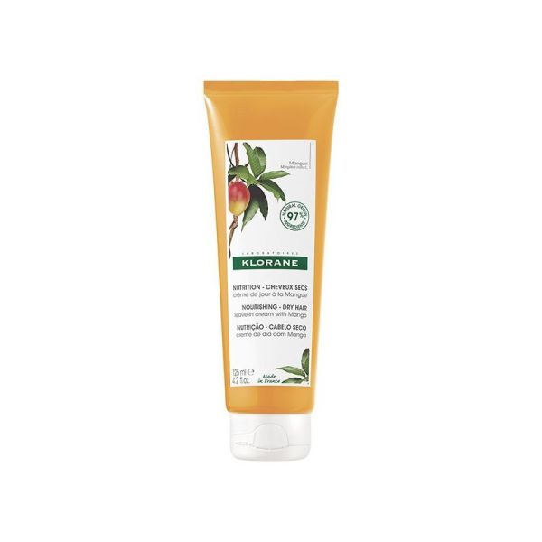 Klorane Crème de Jour Nutrition Mangue pour cheveux secs 125ml