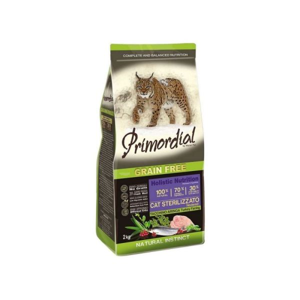 Croquettes pour chat Adulte Stérilisés dinde et poisson 2kg