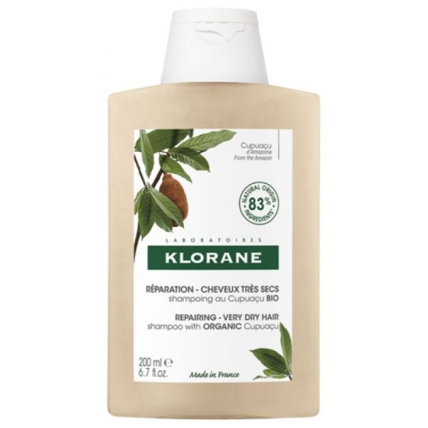 Klorane shampoing réparation pour cheveux très secs 200 ml