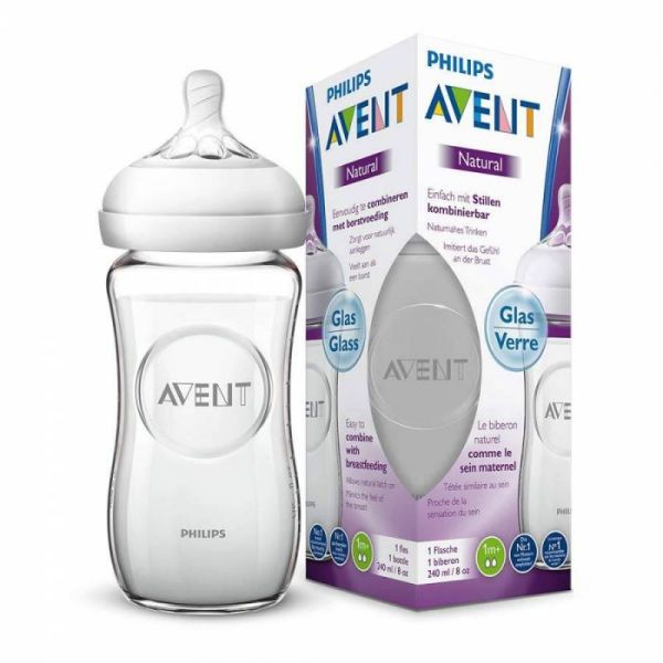 Biberon Avent Natural en verre 240 ml