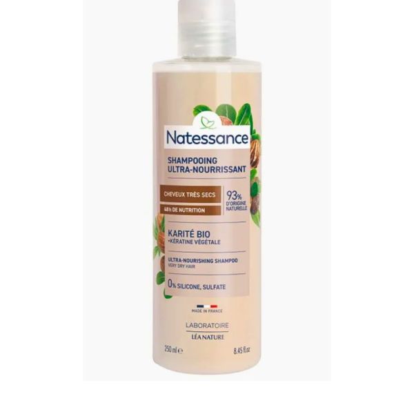 Natessance - Shampooing crème ultra-nourrissant Karité - 250ml