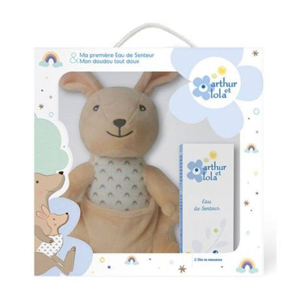 Coffret Eau de senteur 50ml + Doudou Kangourou