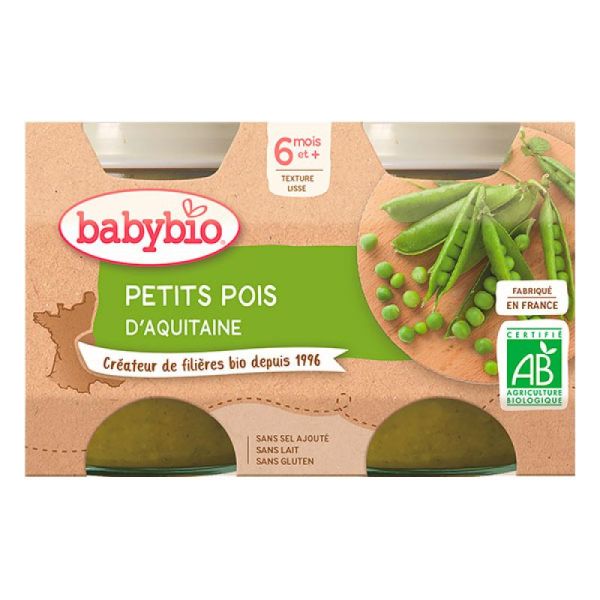 Babybio Petit Pois Aquitaine 2x130g
