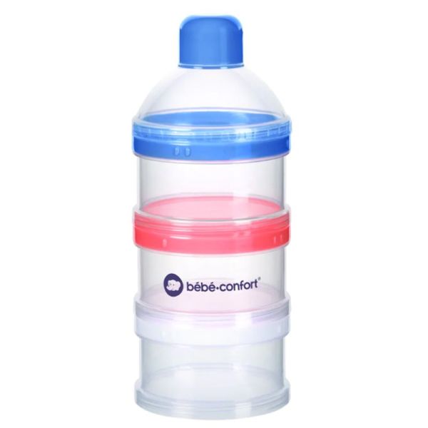 Doseur De Lait De Voyage 3 Compartiments Bleu