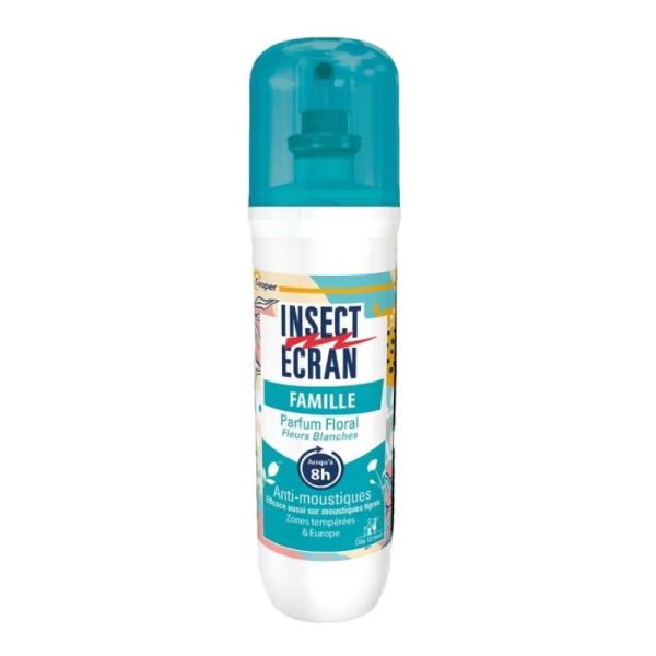 Spray répulsif anti-moustiques famille parfum floral - spray de 100ml