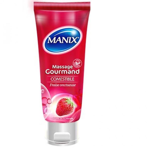 Manix Gel Massant Gourmand Fraise 200ml