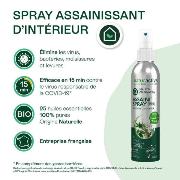 Assainissant Spray Bio Purifiant Interieur 200ml