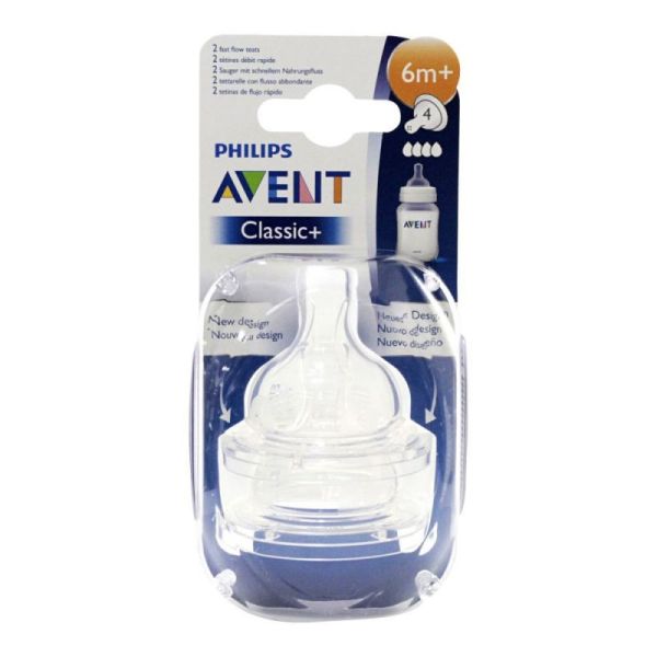 2 Tétines Natural 2.0 4trous, Philips Avent de Philips Avent