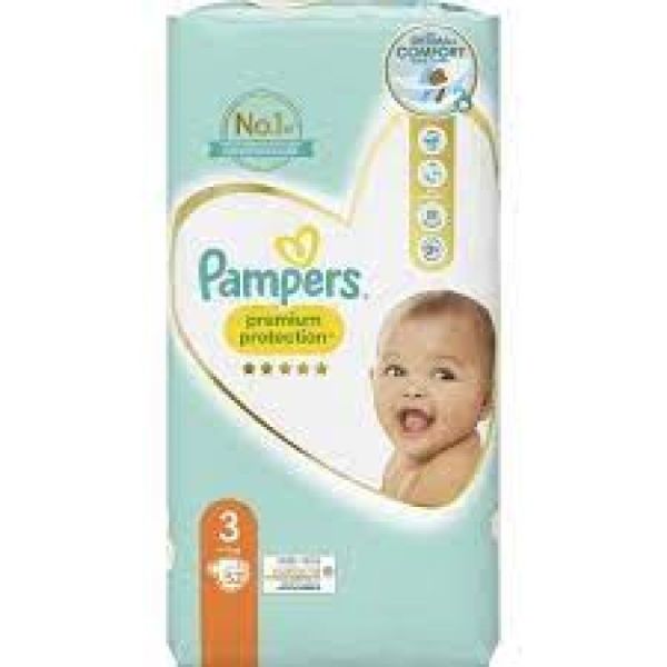 Pampers Premium Protection T3 6-10kg 52 couches