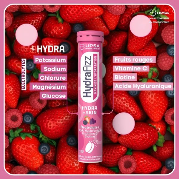 Hydrafizz Hydra +Skin - 16 comprimés