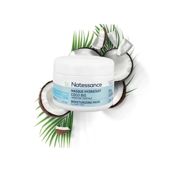 Natessance - Masque hydratant coco bio + keratine -200ml