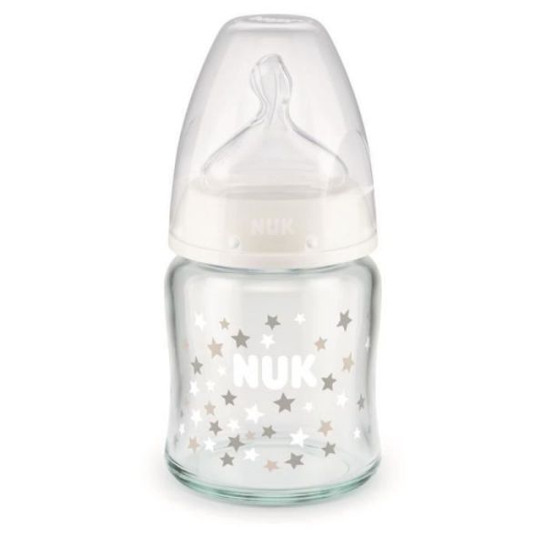 Biberon en verre, 120ml - 0/6 mois