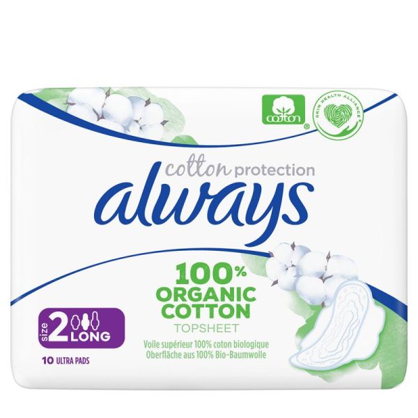 Coton Protection Ultra Long - Serviettes Avec Ailettes - Taille 2