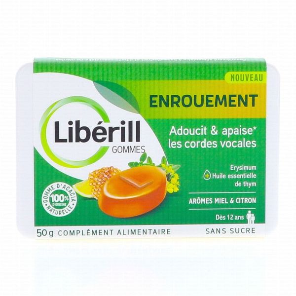 Gommes Enrouement Miel & Citron sans sucres