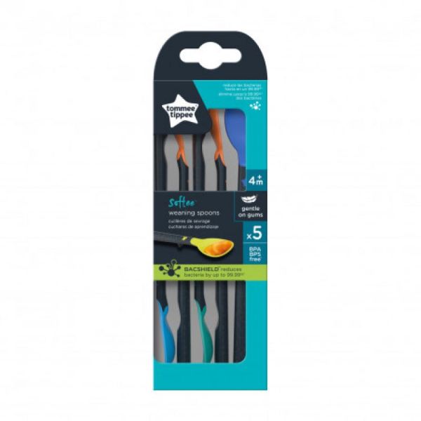 Lot de 5 cuillères de sevrage 4 mois+