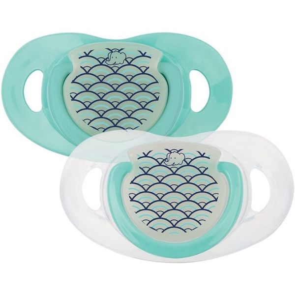 Sucette Natural Physio Phosphorescente 0 6m Lot De 2