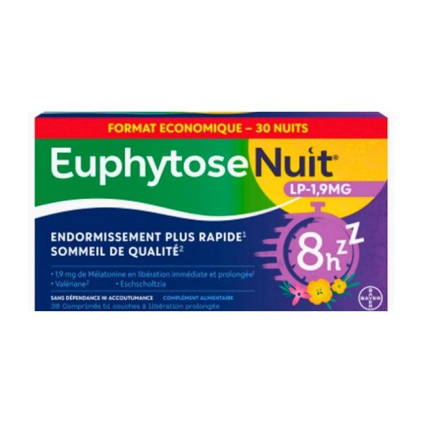 EuphytoseNuit - LP-1.9MG - 30 Comprimés