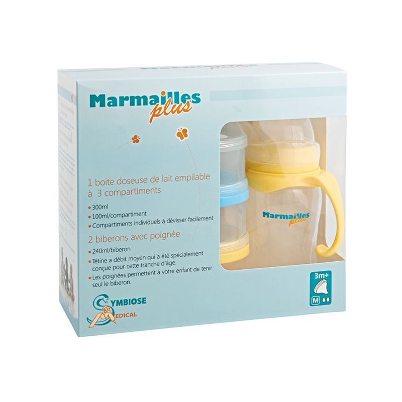 3 Boîtes Repas Enfants NERTHUS Empilables - Sans BPA, Portions Adaptées, Couleurs Fun